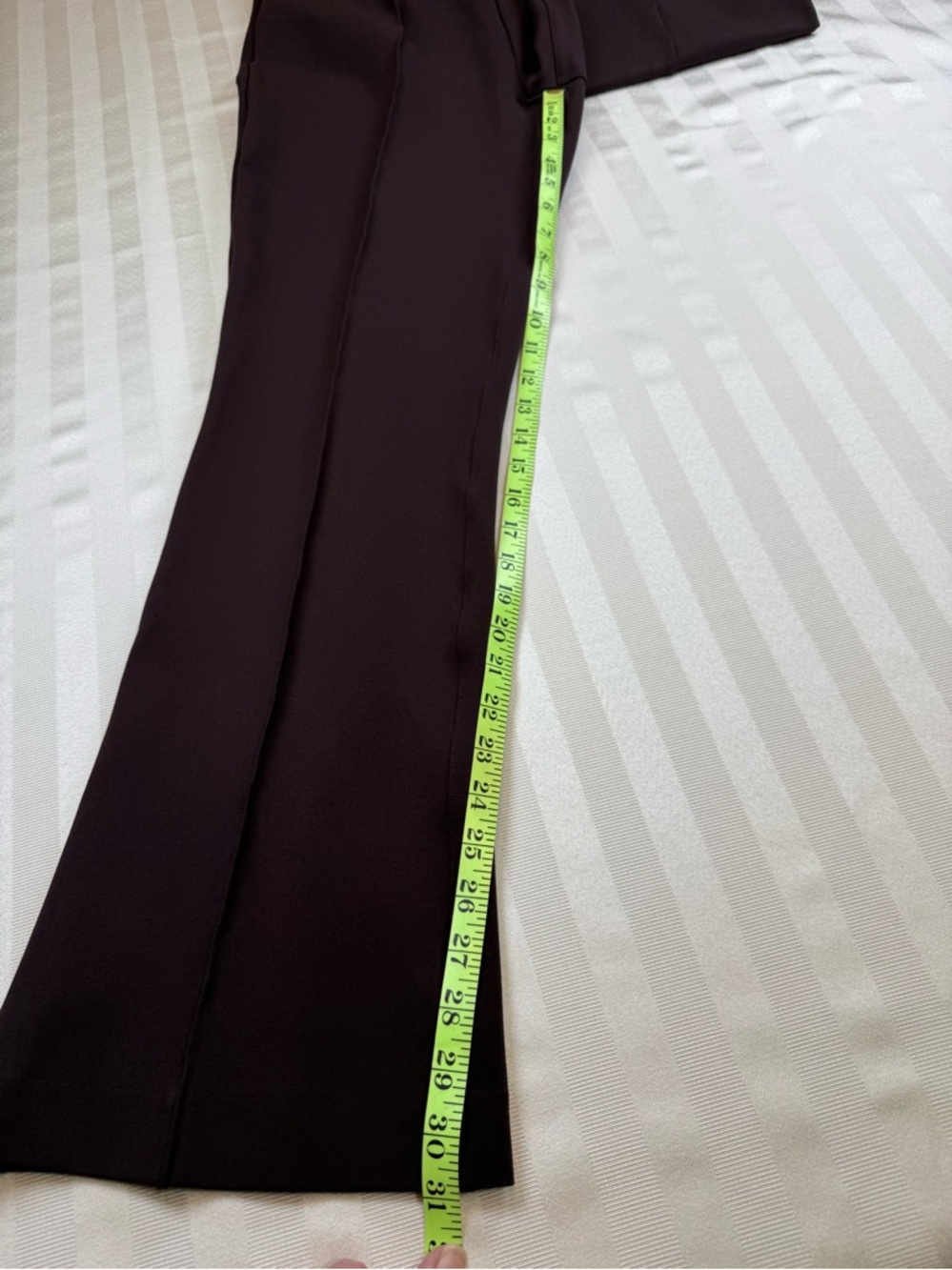 SPANX Micro Pont’e Flare Pants Size XL Deep Burgundy Boot Cut #20792R - Picture 11 of 14